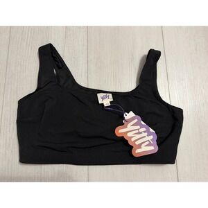 NWT Yitty Mesh Me Smoothing Midi Bralette Black Sz 2X